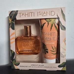 Body Lotion & Fragrance Mist Tahiti Island 2 Piece Kit New